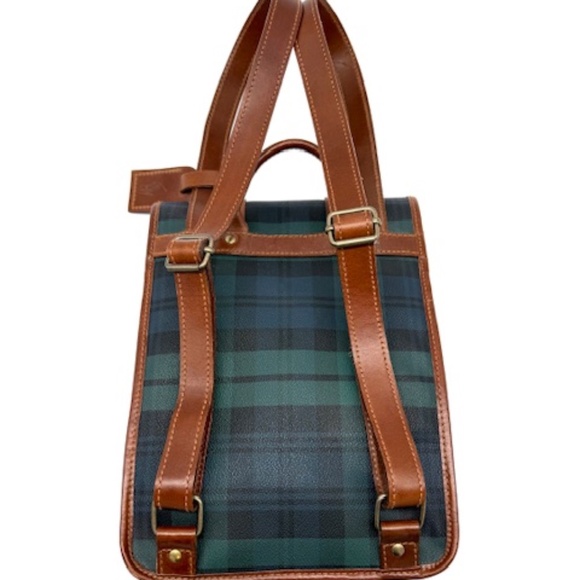 Vintage Polo Ralph Lauren Black Watch Plaid Back Pack~Vintage~Retro~Classic - Picture 4 of 8